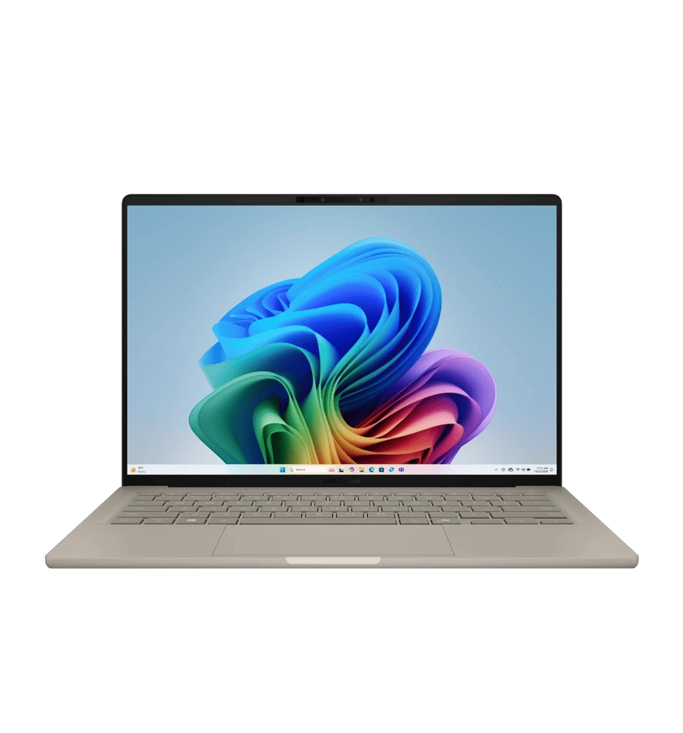 Ноутбук 14" ASUS Zenbook 14 UX3407QA-QD305W (90NB1501-M00F30) OLED/Snapdragon X X1 26 100/32GB/1TB/UMA/Win11/Beige