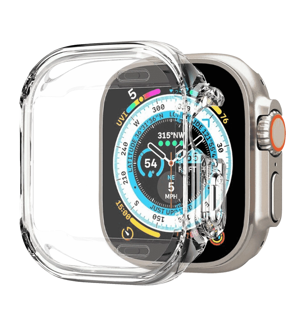 Ремешок Spigen для Apple Watch Ultra (49mm) Ultra Hybrid, Crystal Clear(ACS05459)