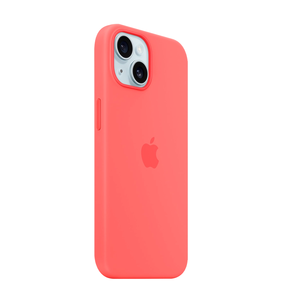Чехол силіконовий iPhone 15 Silicone Case with MagSafe Guava (MT0V3)