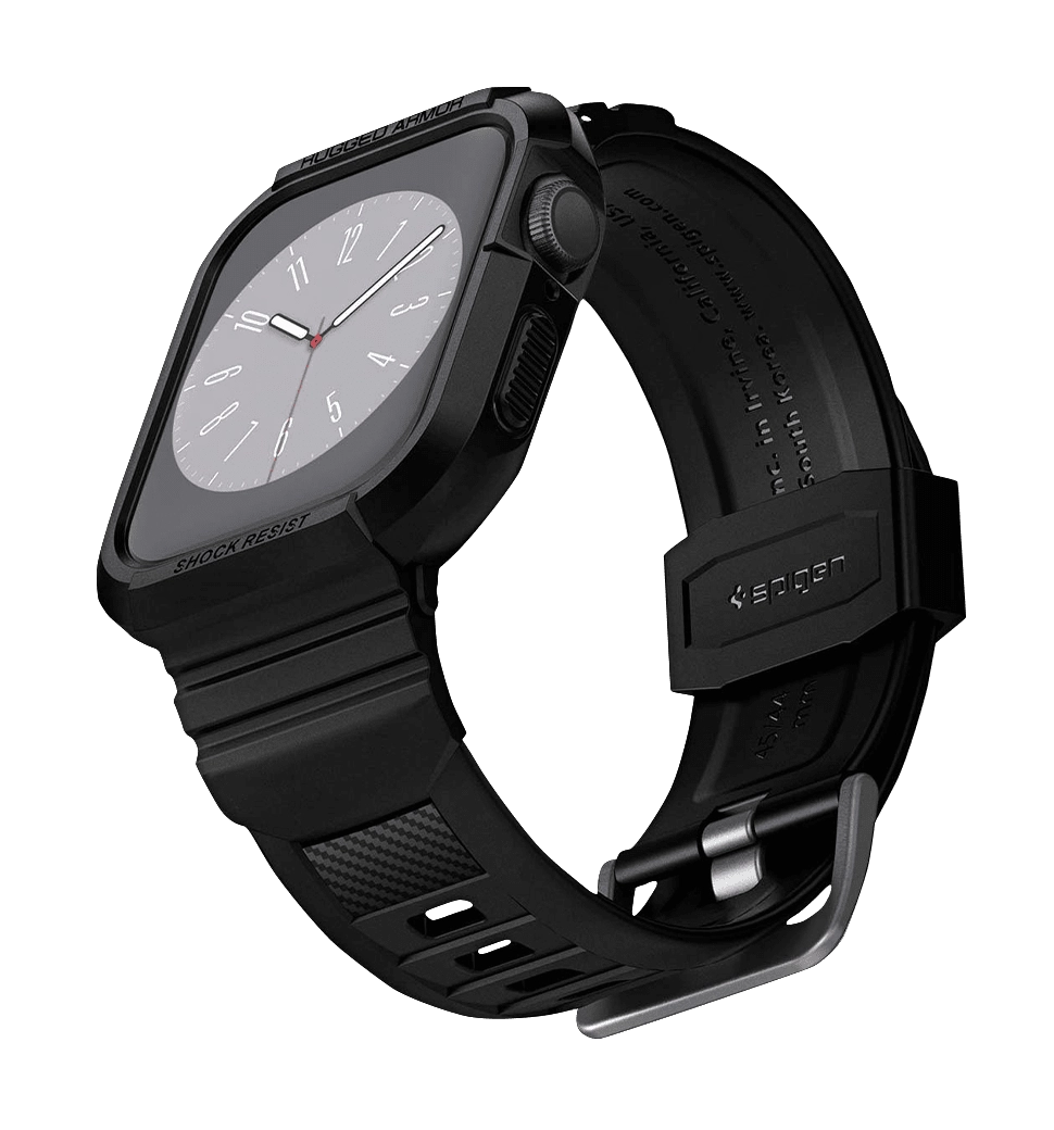 2 1 Spigen Apple Watch 45mm 44mm Rugged Armor Pro Black 062CS25324 YABLUKA.ua
