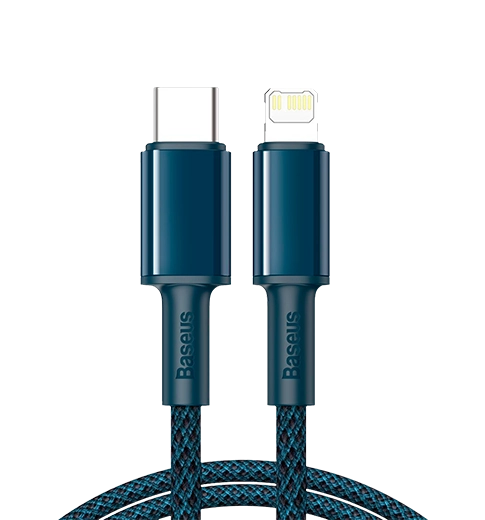 Кабель Baseus High Density Braided Type-C to Lightning PD 20W 2m Blue (CATLGD-A03)