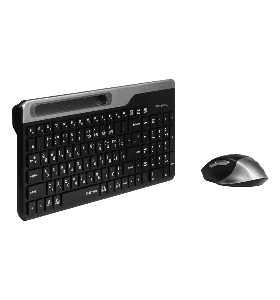 Комплект A4Tech Fstyler FB2535C клавіатура з мишою , USB, колір димчато-сірий
