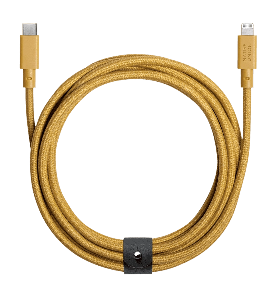Кабель Native Union Belt Cable XL USB-C to Lightning Kraft (3 m) (BELT-CL-KFT-3-NP)