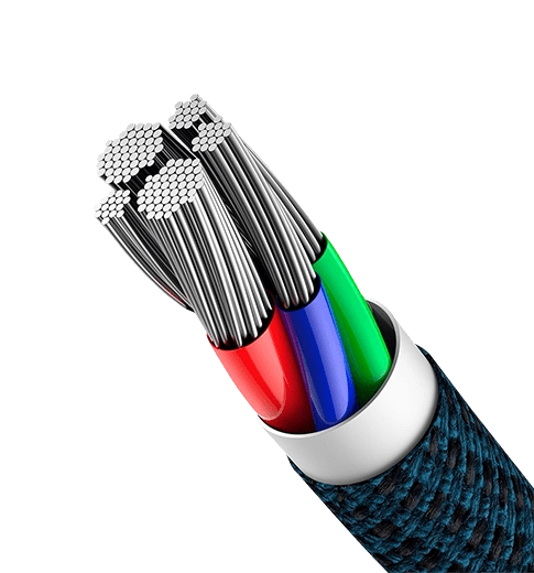 Кабель Baseus High Density Braided Type-C to Lightning PD 20W 1m Blue (CATLGD-03)