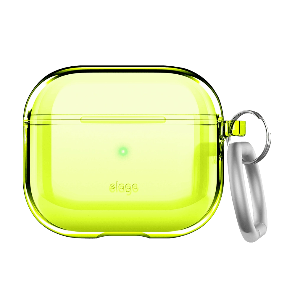 Чохол Elago Clear Case Neon Yellow for Airpods 3rd Gen (EAP3CL-HANG-NYE)