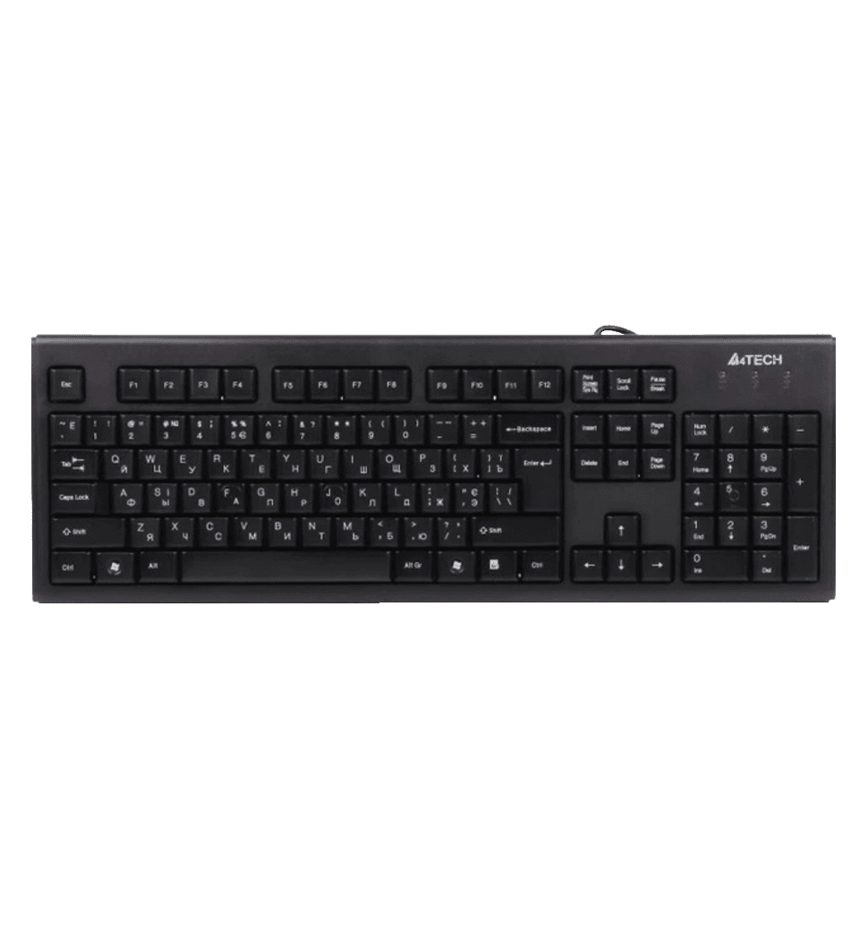 Комплект A4Tech клавіатура+мишка KR-85+OP-720, USB, Чорна