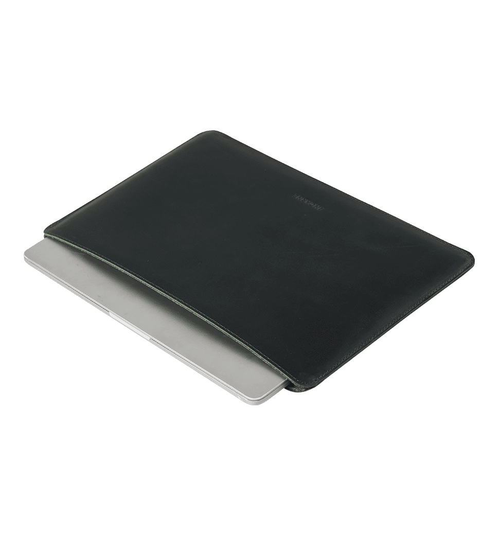 Шкіряний чохол INCARNE Gamma Plus MacBook Air 13" 2018-2022 зелений