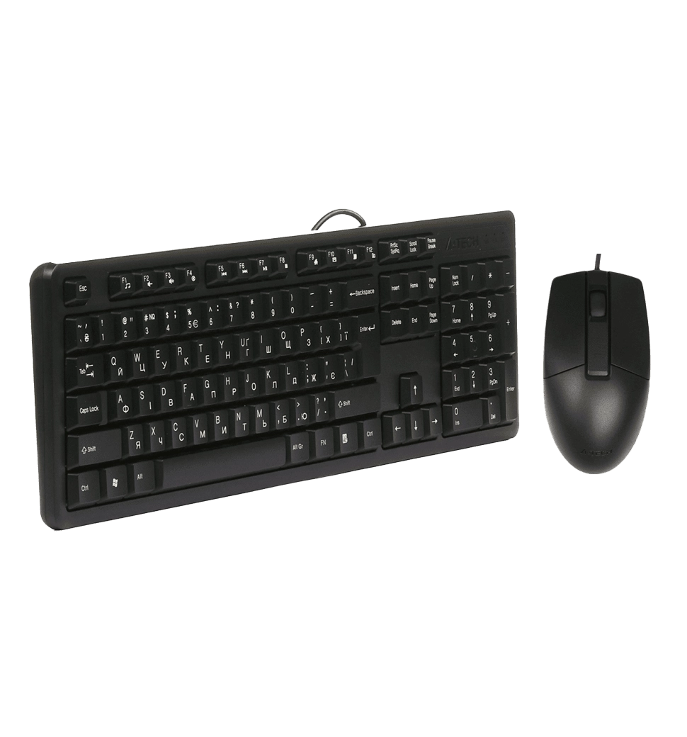 Комплект клавіатура+мишка KK-3+OP-330S, USB, Чорна