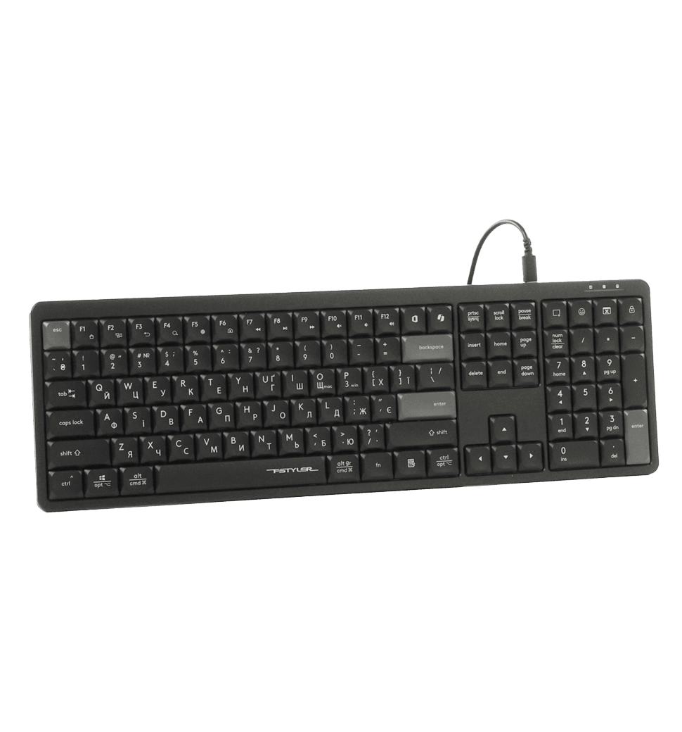 Клавиатура A4-Tech Fstyler FX55 (Black), цвет черный, USB