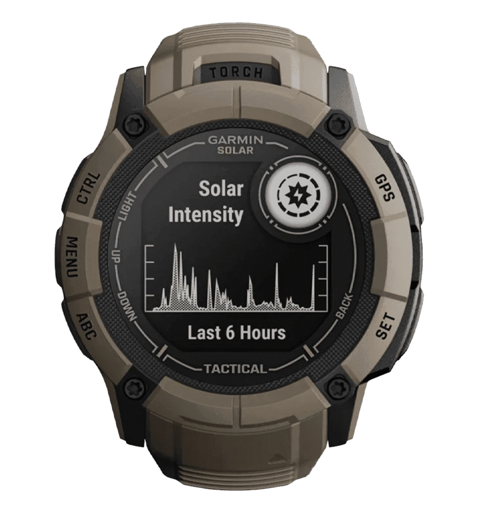 Смарт-часы Garmin Instinct 2X Solar - Tactical Edition Coyote Tan (010-02805-12/02/64) UA