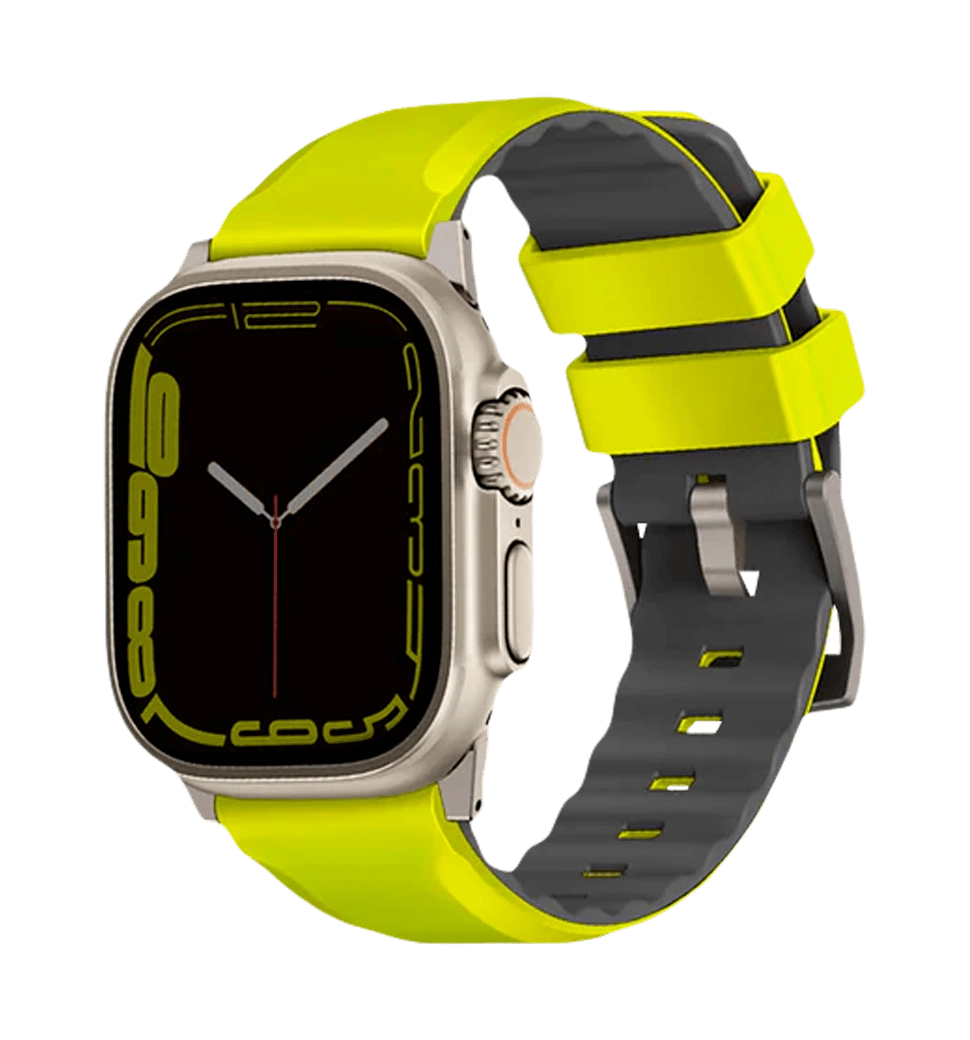 Ремешок Uniq Linus для Apple Watch 49 | 45 | 44 | 42 mm Lime Green (Uniq-49MM-LINUSLGRN)