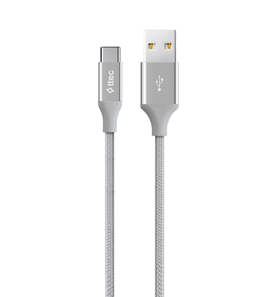 Кабель Ttec Alumi Cable USB - Type-С Silver (2DK18G)