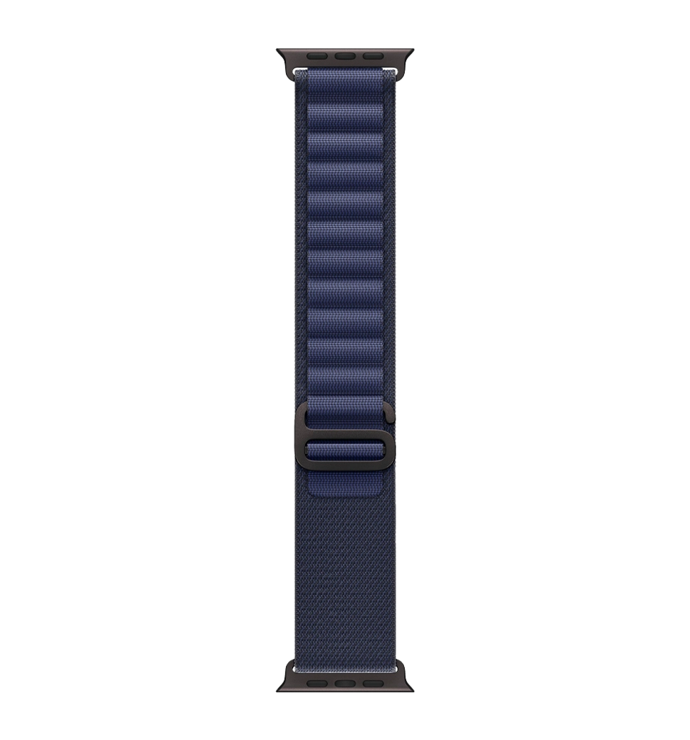 Apple Watch Ultra 2 49mm GPS + LTE Black Titanium Case with Navy Alpine Loop Small (MYTF3, MYPW3)