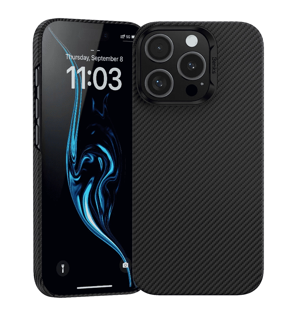 Чехол Benks Magnetic Kevlar ArmorAir Case iP16 Pro (600D/Black)