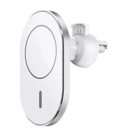 Автотримач Wiwu Liberator Magnetic Wireless charger Silver/White (CH306)