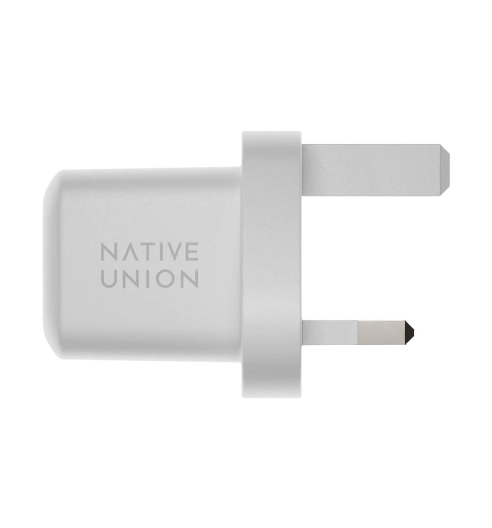 Зарядное устройство Native Union Fast GaN Charger PD 67W Dual USB-C Port White (FAST-PD67-WHT-INT)