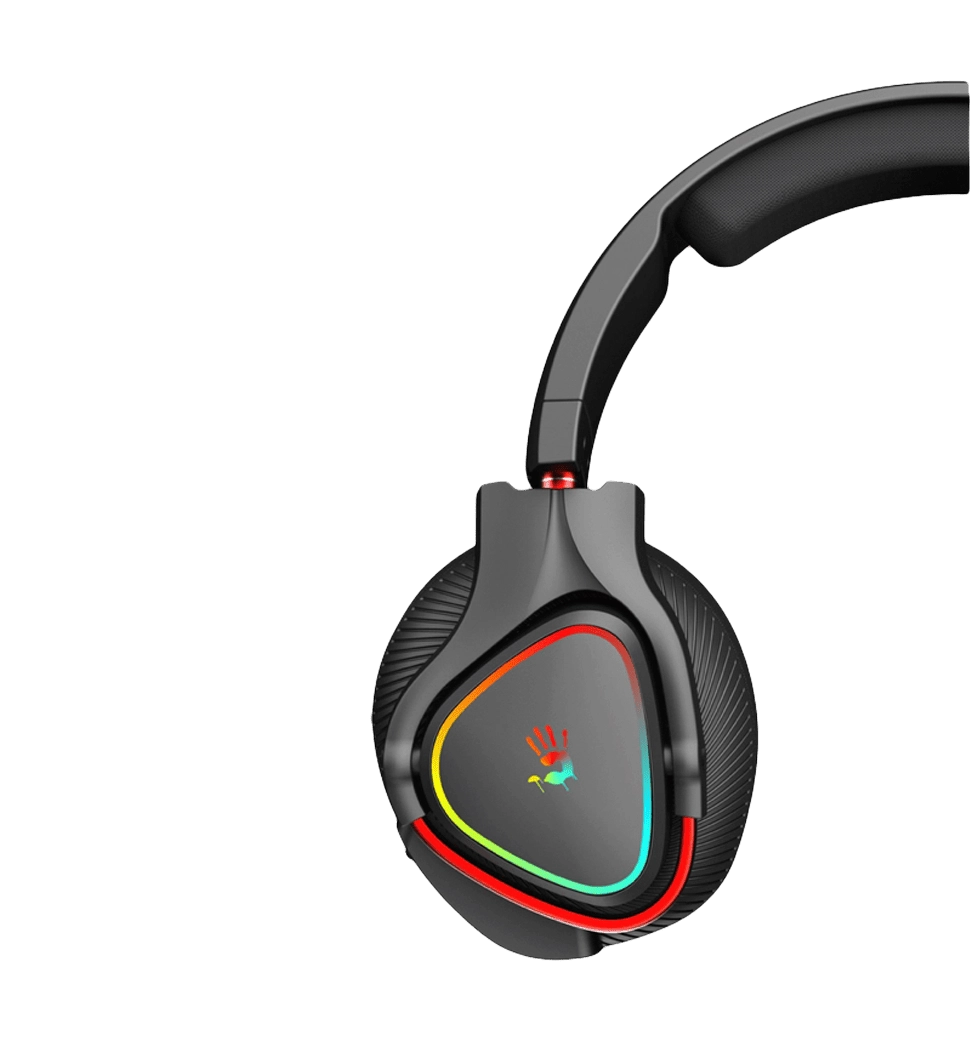Навушники ігрові Bloody MR720 (Black), RGB, колір чорний