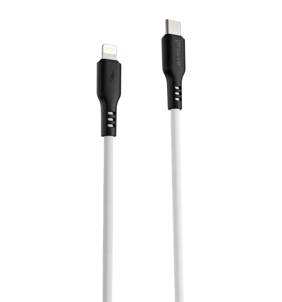Кабель Proove Rebirth Type-C to Lightning 3A (1m) (white)