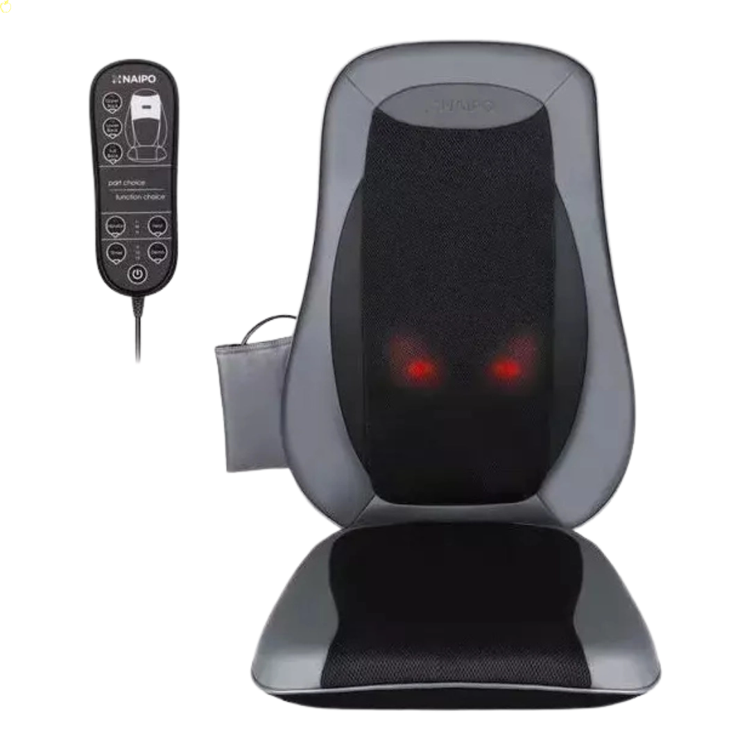 Массажная накидка на кресло NAIPO Neck & Back Massager с подогревом, вибрацией и функцией массажа Шиацу