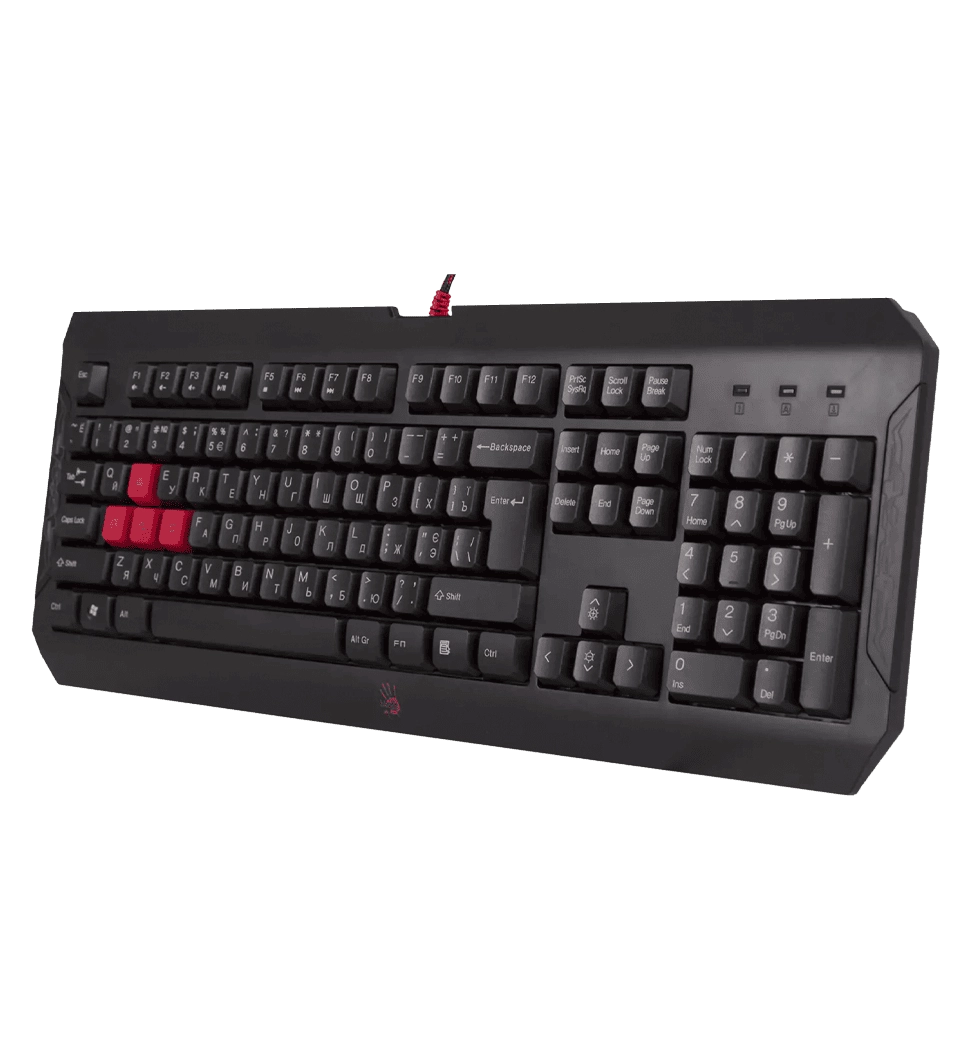 Клавіатура Bloody Q100,чорна, Інноваційна ігрова