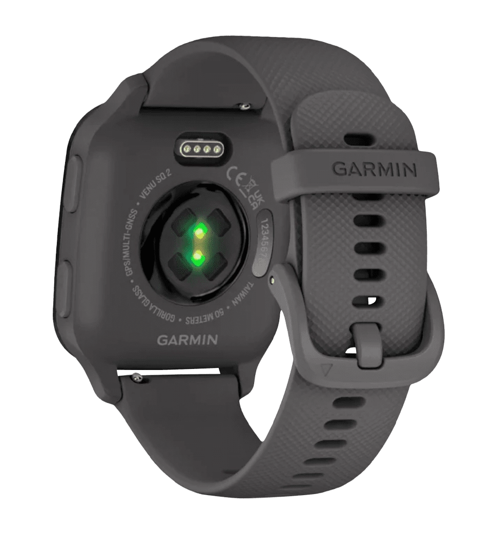 Garmin Venu Sq 2 Slate Aluminum Bezel with Shadow Gray Case and Silicone Band (010-02701-00/10)
