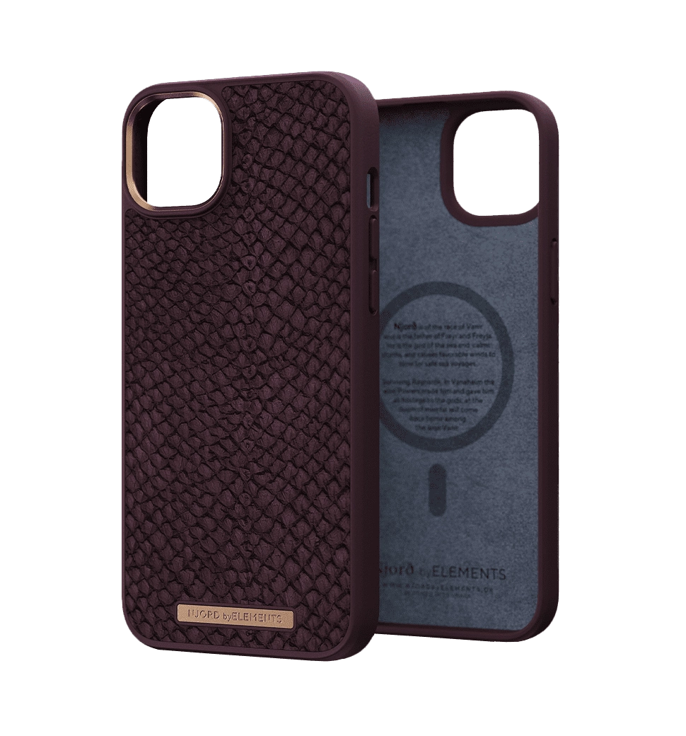 Чохол Njord Salmon Leather MagSafe Case Rust for iPhone 14 Plus (NA42SL03)
