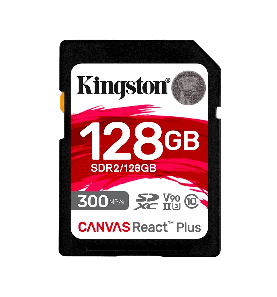 Карта пам'яті Kingston 128GB SDXC UHS-II Canvas React Plus 280R/100W U3 (SDR2/128GB)
