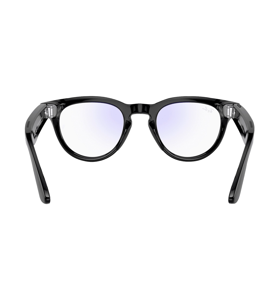 Смарт-окуляри Ray-Ban Meta Headliner Shiny Black/Clear with blue-violet light (RW4009 601/SB 50-23)