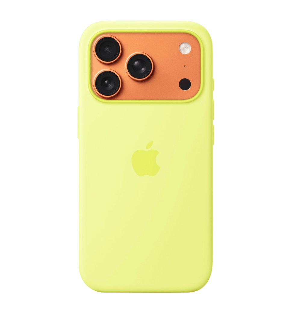 Чохол iPhone 17 Pro Silicone Case with MagSafe – Neon Yellow (MGFF4ZM)