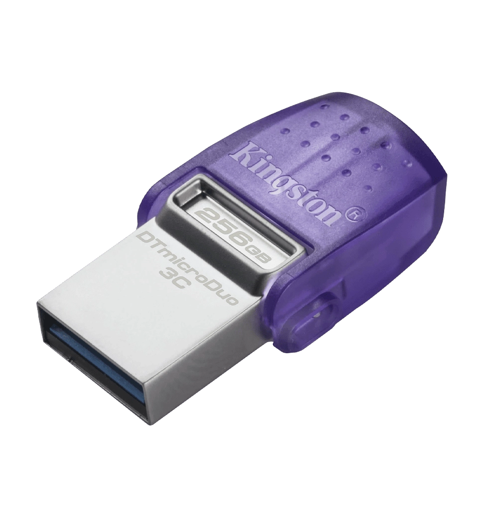 Флеш пам'ять 256GB DataTraveler microDuo 3C 200MB/ s dual USB-A + USB-C DTDUO3CG3/256GB