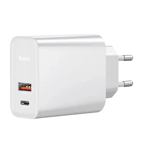 Адаптер Baseus Speed PPS QC 30W USB+Type-C White (CCFS-C02)