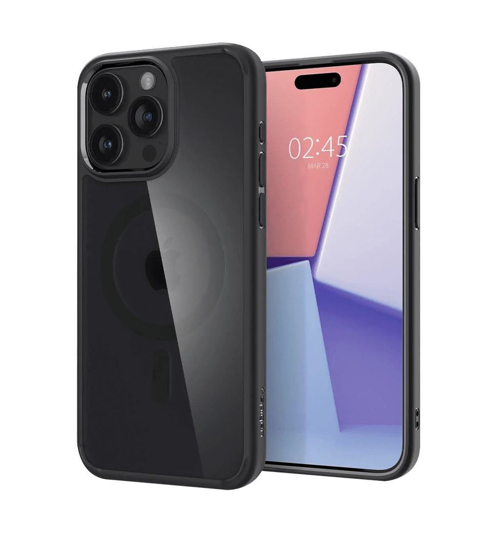 Чохол Spigen для Apple iPhone 15 Pro Ultra Hybrid MagFit, Frost Black (ACS06720)