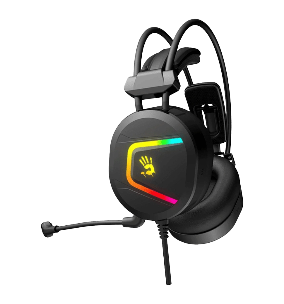 Гарнітура ігрова Bloody MC750 Bloody з підсвічуванням, USB, колір сірий