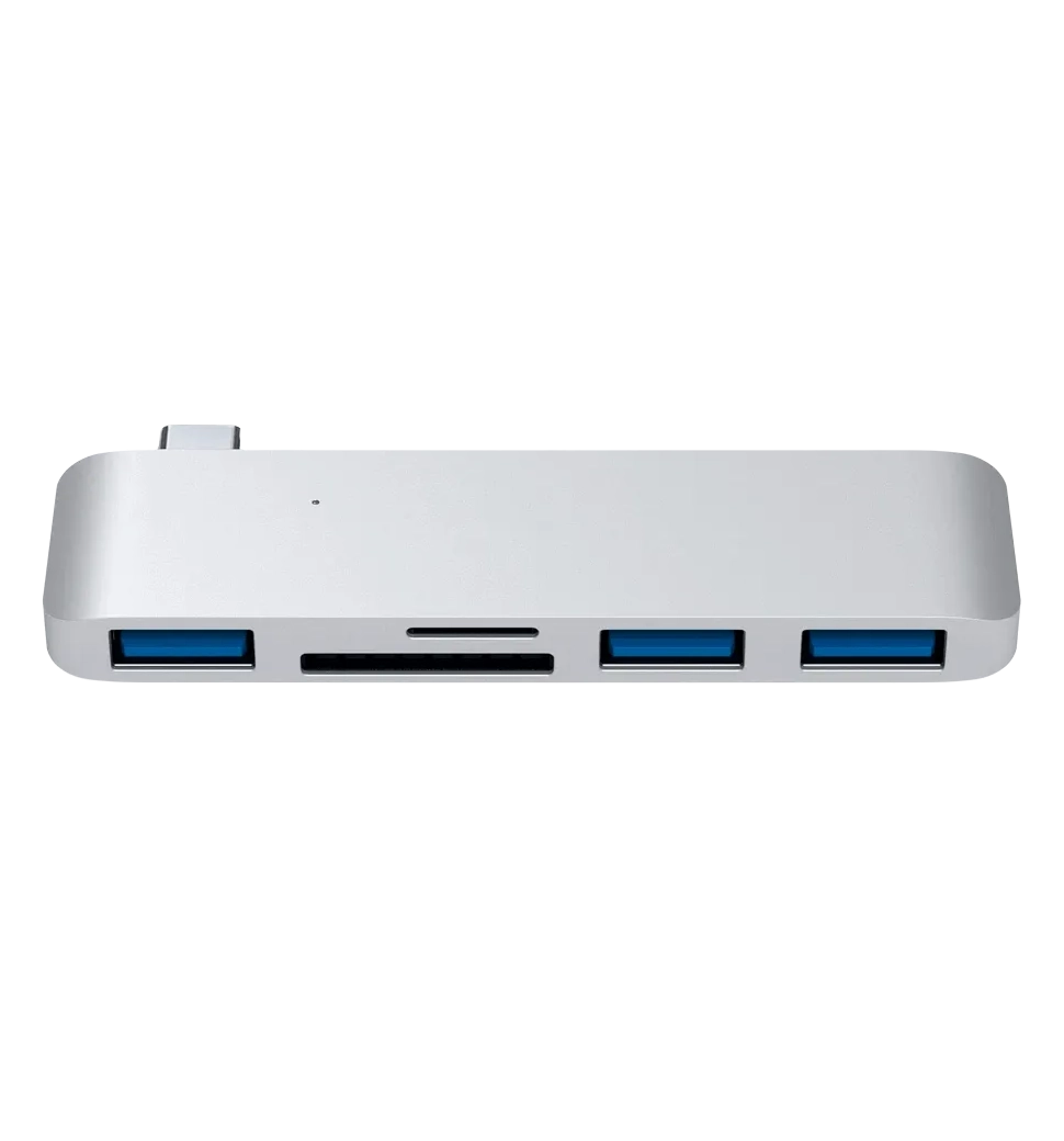 Хаб Satechi Type-C USB 3.0 3-in-1 Combo Hub Silver (ST-TCUHS)