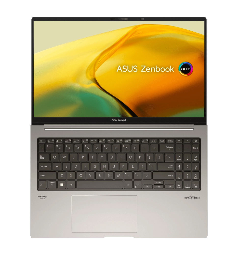Ноутбук 15.6" ASUS Zenbook 15 UM3504DA-BN154/AMD R5 7535U/16GB/512 SSD/AMD Radeon Graphics /DOS/Grey