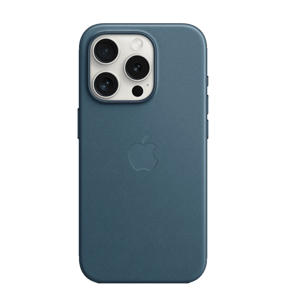 Чехол iPhone 15 Pro FineWoven Case with MagSafe - Pacific Blue (MT4Q3)
