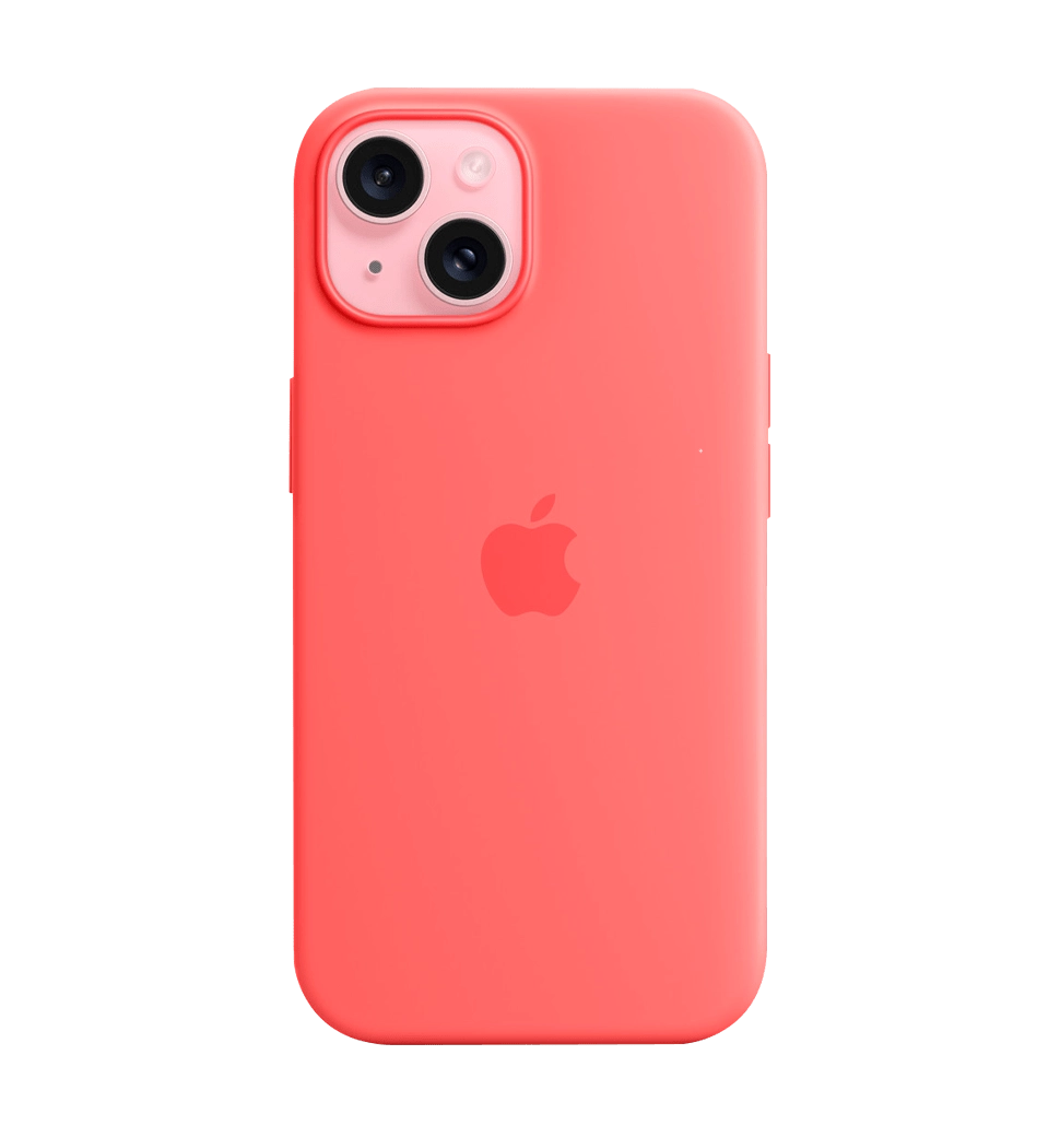 Чехол силіконовий iPhone 15 Silicone Case with MagSafe Guava (MT0V3)