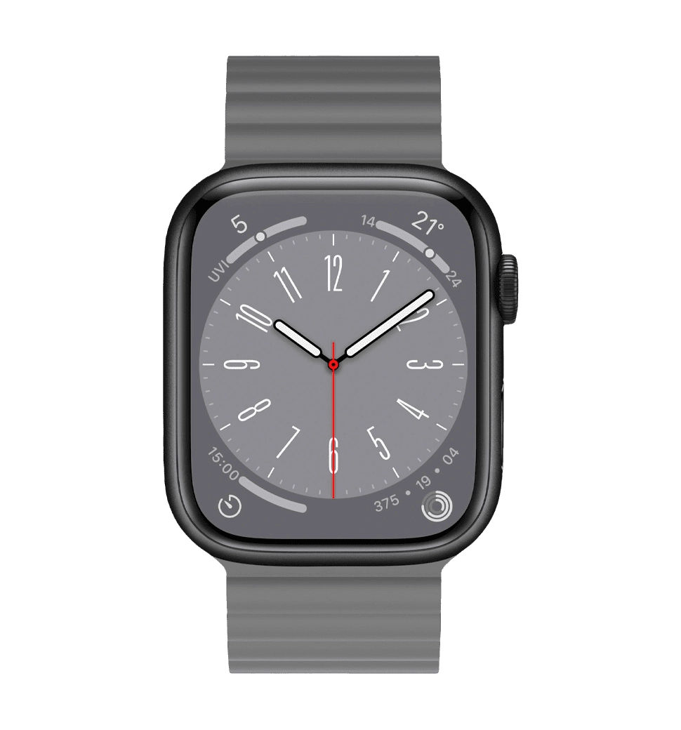 Ремешок Wiwu для Apple Watch 38/40/41mm Magnetic silicone watch band Gray-Orange