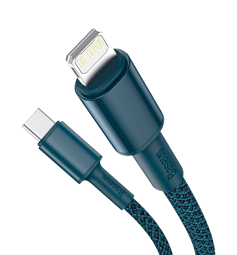 Кабель Baseus High Density Braided Type-C to Lightning PD 20W 2m Blue (CATLGD-A03)