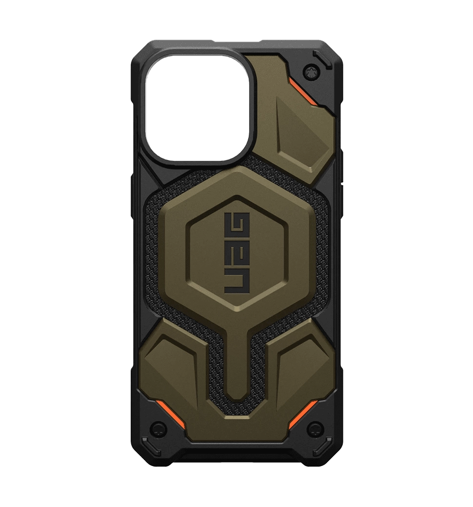 Чехол UAG iPhone 15 Pro Max Monarch Pro Magsafe, Kevlar Elemental Green (11422211397B)
