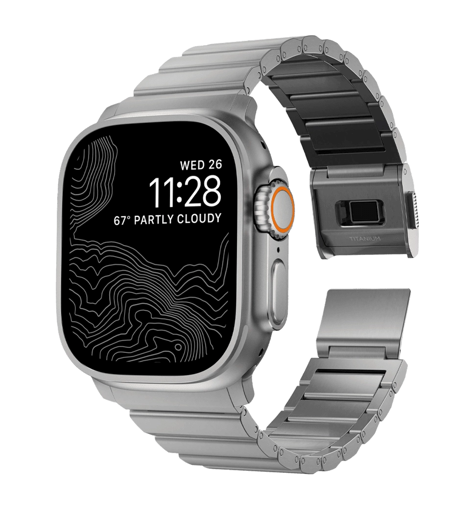Ремінець Nomad Steel Band Silver Hardware Silver 46mm/49mm (NM1A4HSXS0)