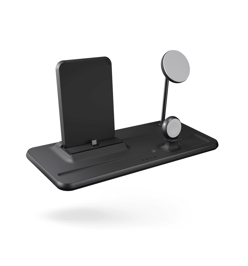 Зарядний пристрій Zens 4-in-1 MagSafe + Watch + iPad Black (ZEDC21B/00)