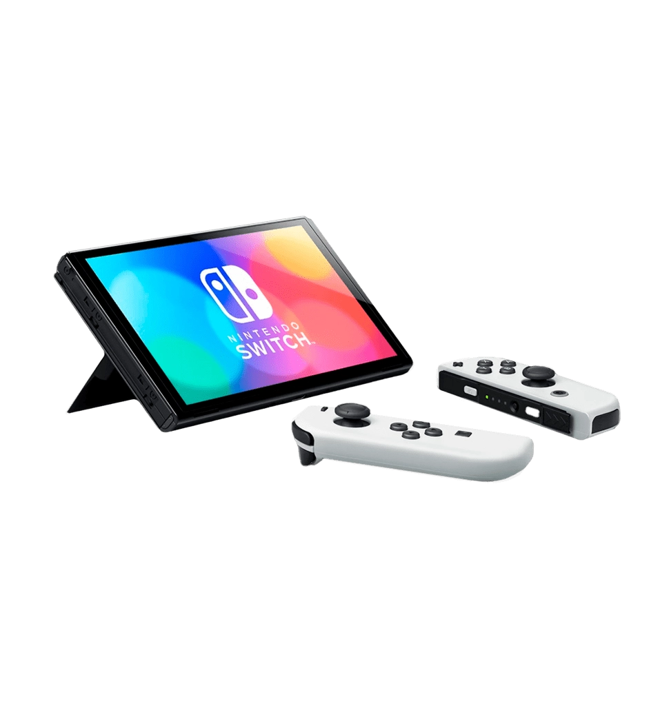 Портативна ігрова приставка Nintendo Switch OLED with White Joy-Con (045496453435)