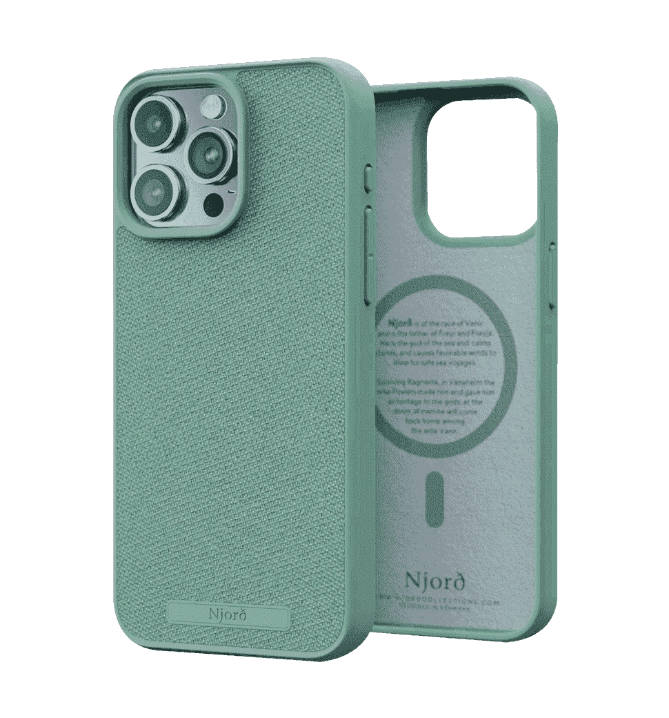 Чохол Njord Fabric MagSafe Case Turquoise for iPhone 15 Pro (NA53FA13)