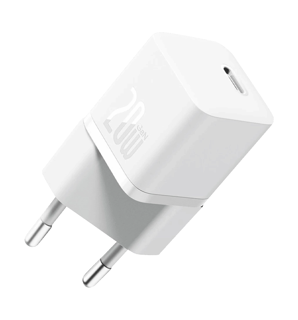 Адаптер Baseus GaN5 Fast Charger(mini) 1C 20W EU White (CCGN050102)