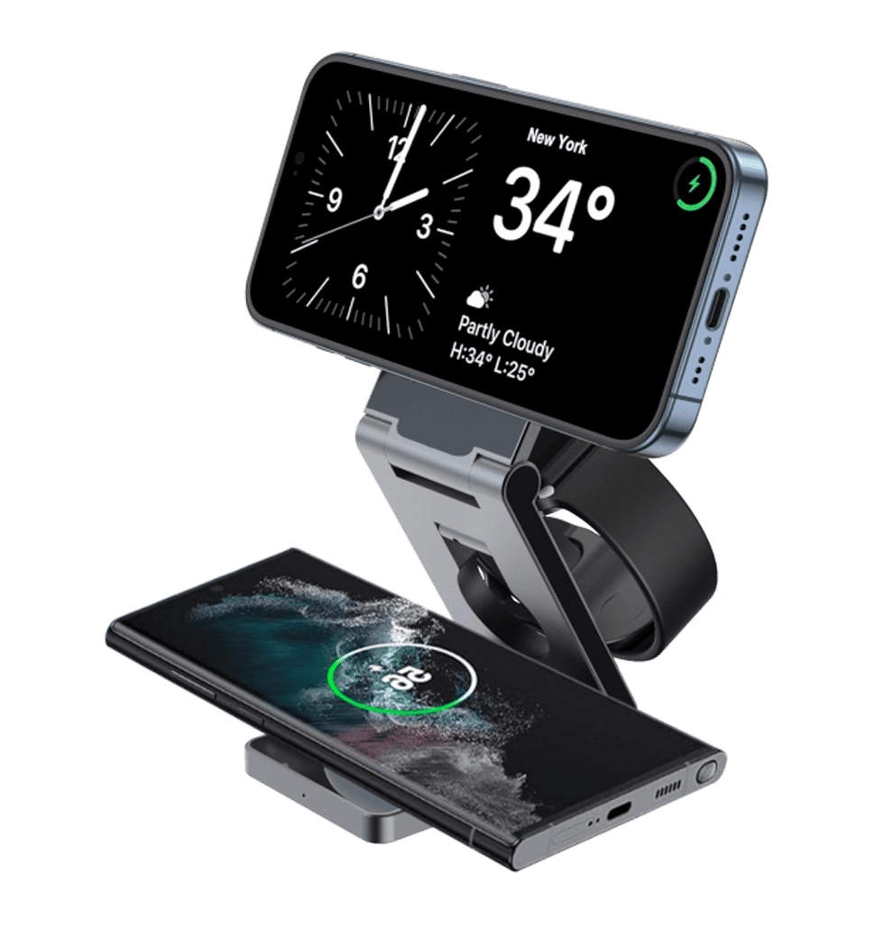 Бездротовий ЗП Proove Titan Volt 3 in 1 (gray)