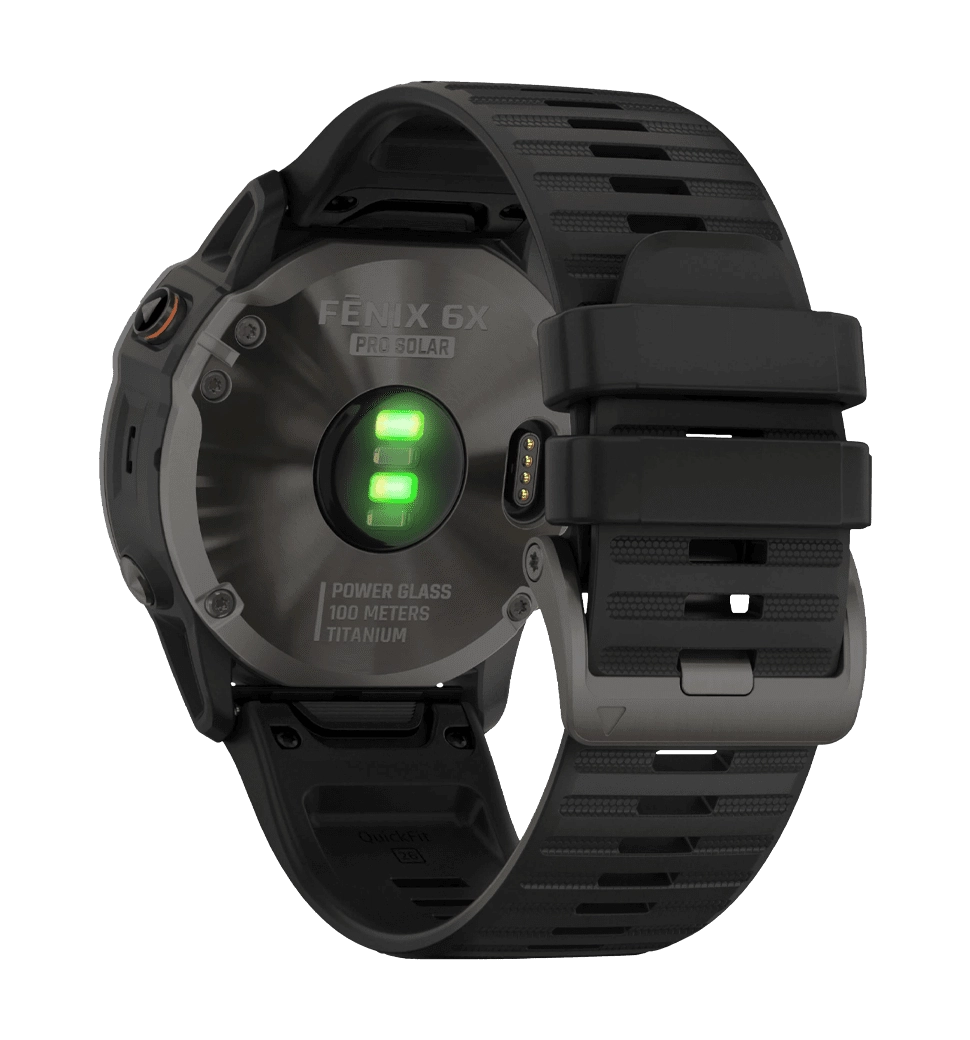 Garmin Fenix 6X Pro Solar Titanium Carbon Grey DLC with Black Band (010-02157-21)
