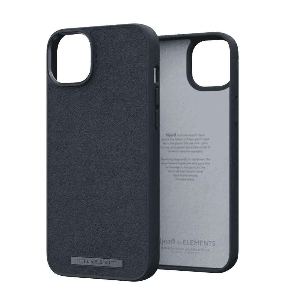 Чехол Njord Suede Comfort+ Case Black для iPhone 14 Plus (NA42CM00)