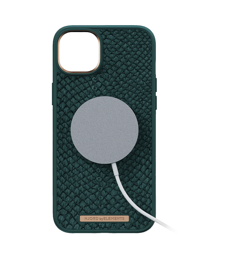 Чохол Njord Salmon Leather MagSafe Case Green for iPhone 14 Plus (NA42SL02)