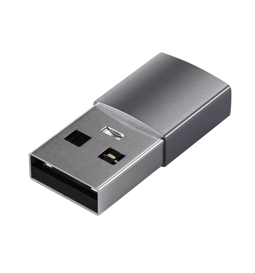 Перехідник Satechi Type-A to Type-C Adapter Space Gray (ST-TAUCM)